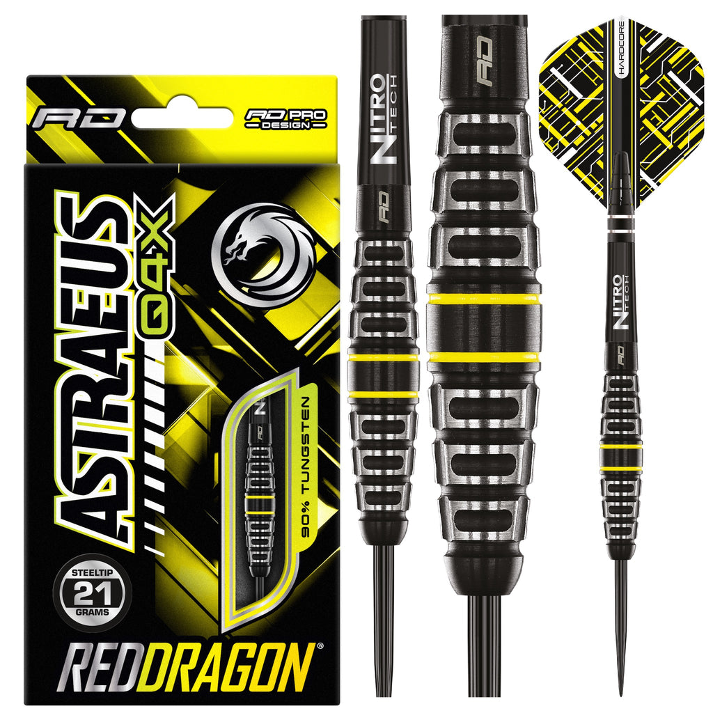 RED DRAGON - Astraeus Q4X Torpedo Darts - 90% Tungsten - 21g