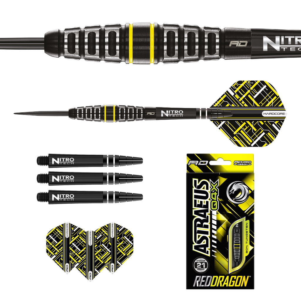 RED DRAGON - Astraeus Q4X Torpedo Darts - 90% Tungsten - 21g