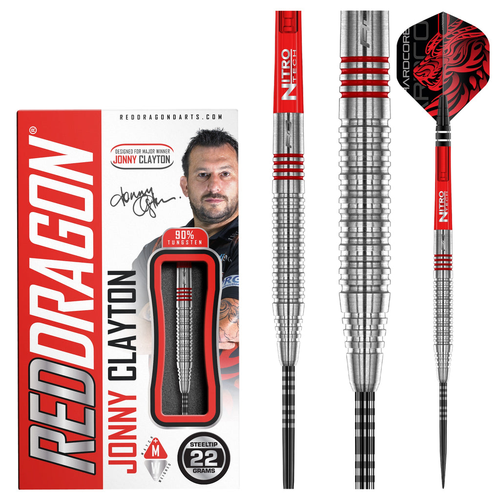 RED DRAGON - Jonny Clayton Original 2.0 Darts - 90% Tungsten - 22g