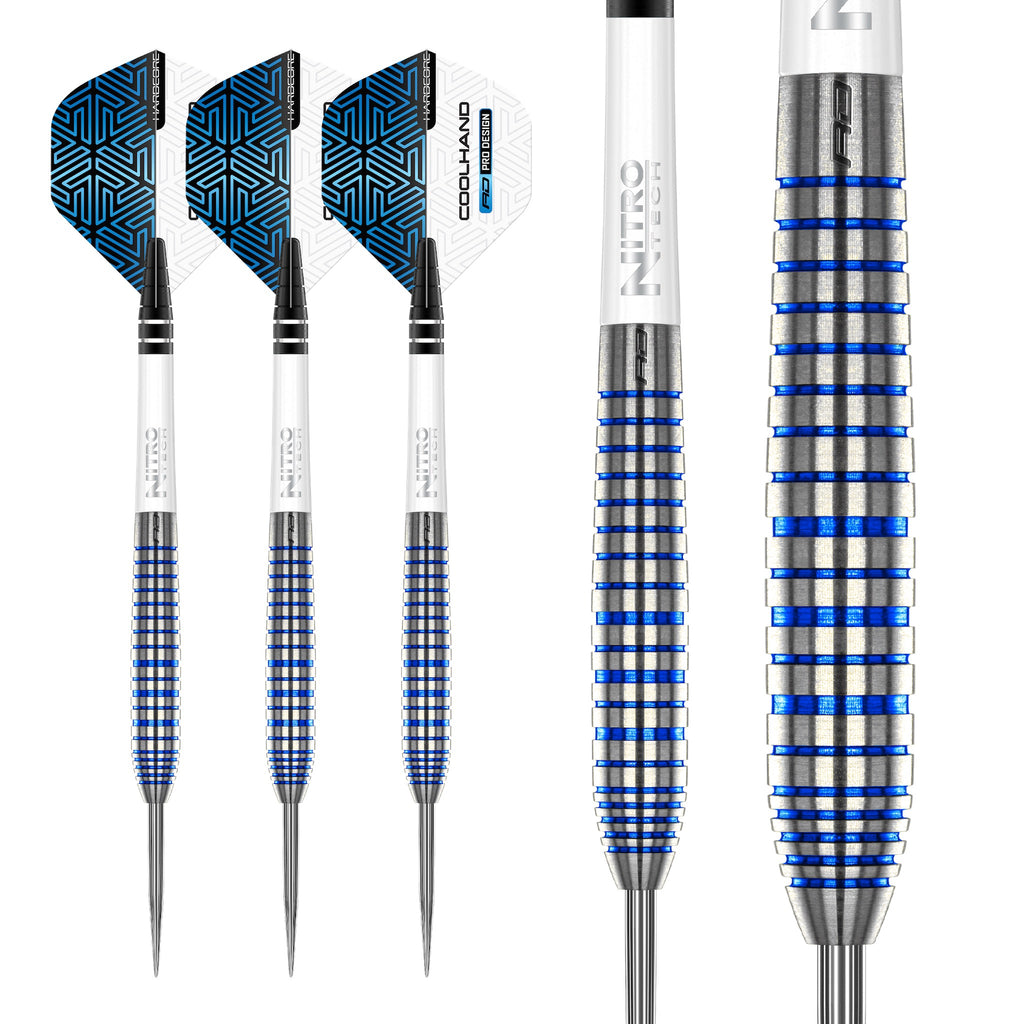 RED DRAGON - Luke Humphries TX3 Cool Blue SE Darts - 90% Tungsten - 22g