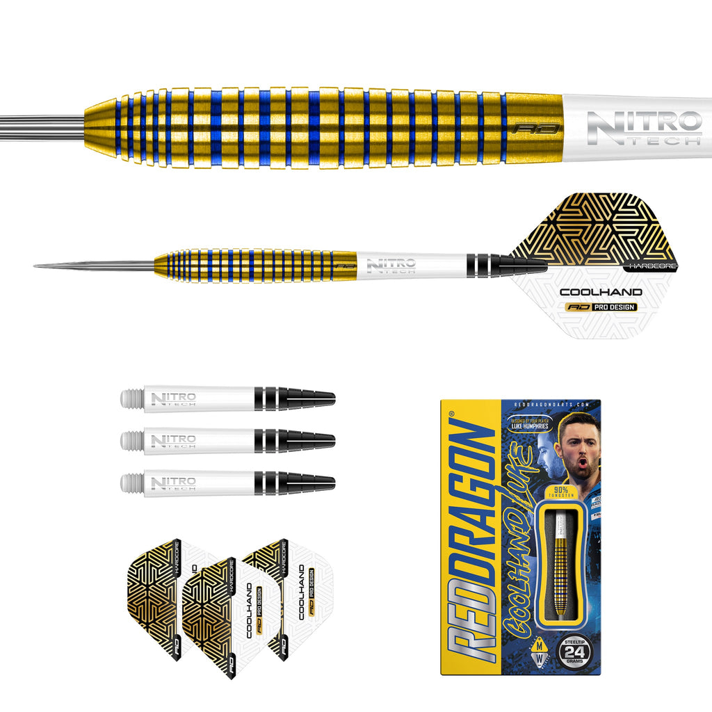 RED DRAGON - Luke Humphries TX3 Gold SE Darts - 90% Tungsten - 24g