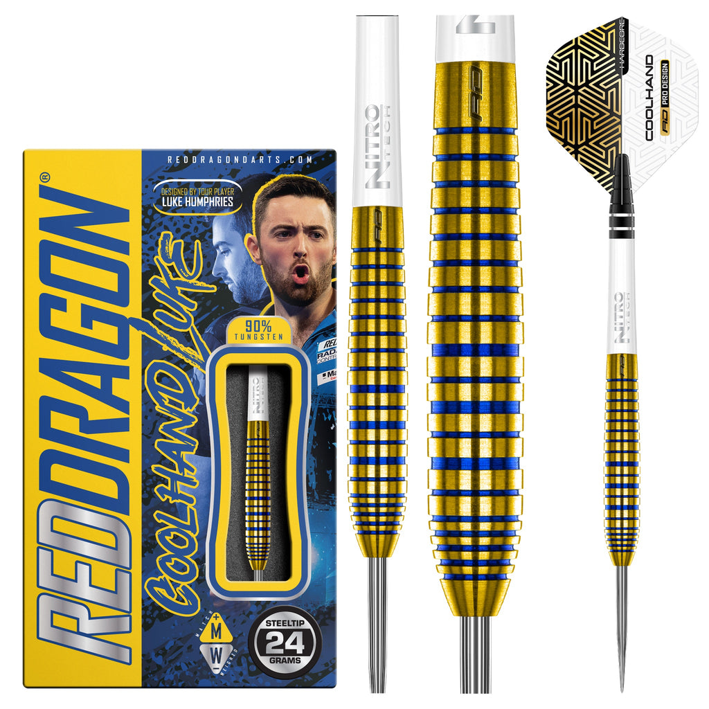 RED DRAGON - Luke Humphries TX3 Gold SE Darts - 90% Tungsten - 24g