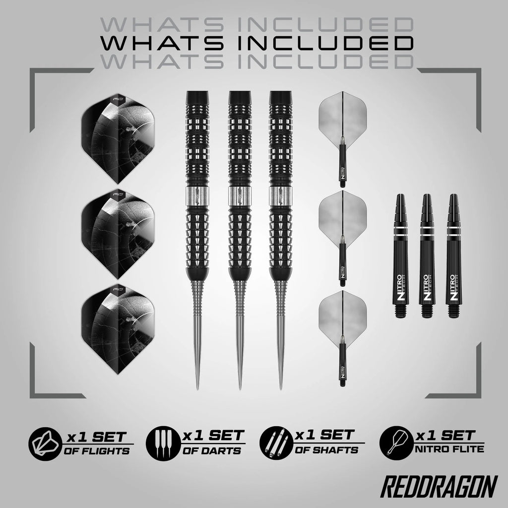 RED DRAGON - 22g RECON PARALLEL Darts - 90% Tungsten