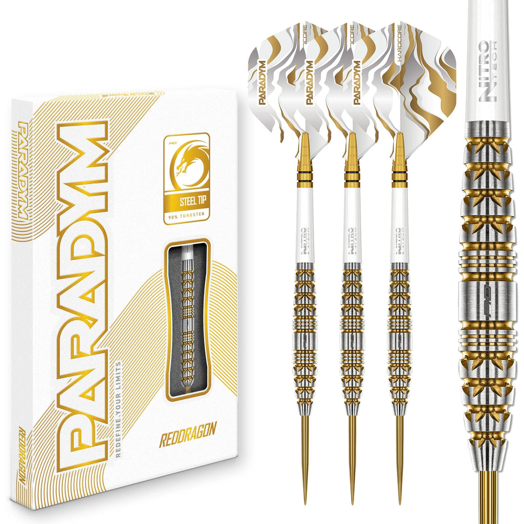 RED DRAGON - 25g PARADYM GOLD Darts - 90% Tungsten