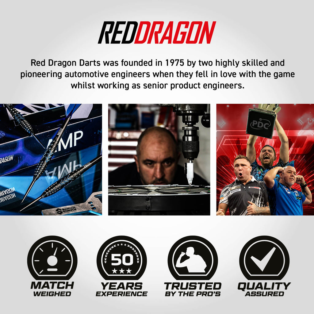 RED DRAGON - 26g Amp Switch Point Darts - 90% Tungsten