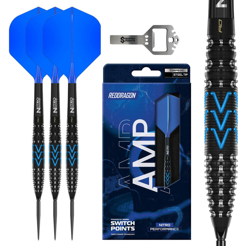 RED DRAGON - 26g Amp Switch Point Darts - 90% Tungsten