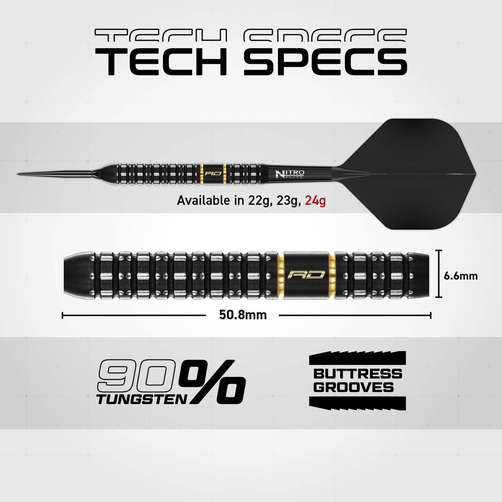 RED DRAGON - 24g Ascend Switch Point Darts - 90% Tungsten