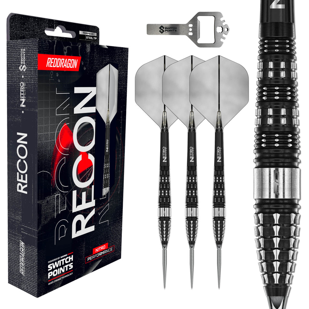 RED DRAGON - 25g Recon Switch Point Darts - 90% Tungsten