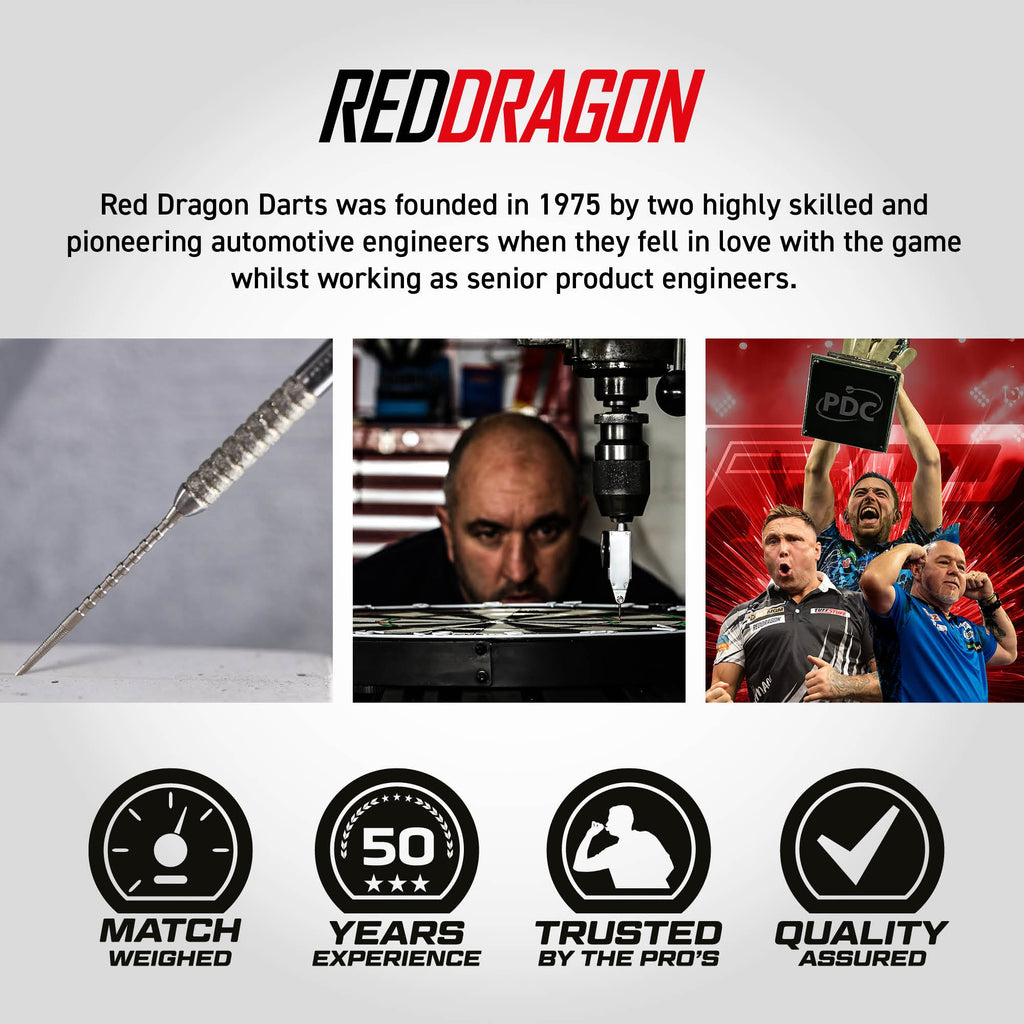 RED DRAGON - 21g Gian van Veen TE Switch Point Darts - 90% Tungsten
