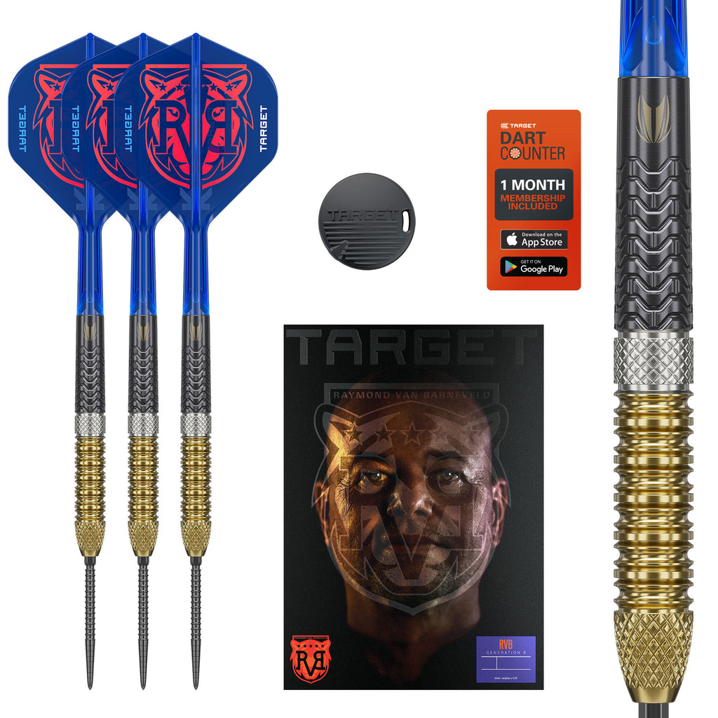 TARGET - 21g - RVB GEN 6 - Steel Tip Swiss Point - 95% Tungsten Darts