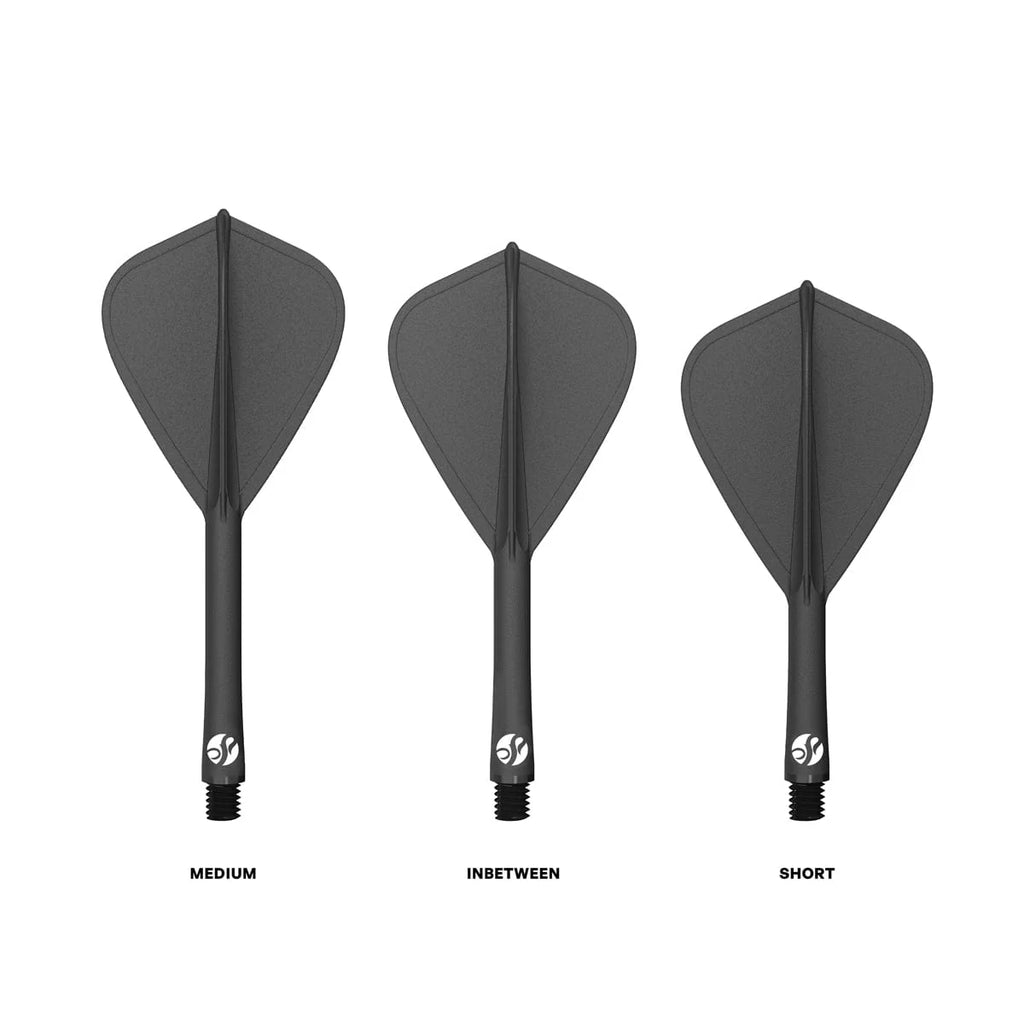SHOT - FLIGHT DECK KITE - ONE PIECE Dart and Flight System - BLACK