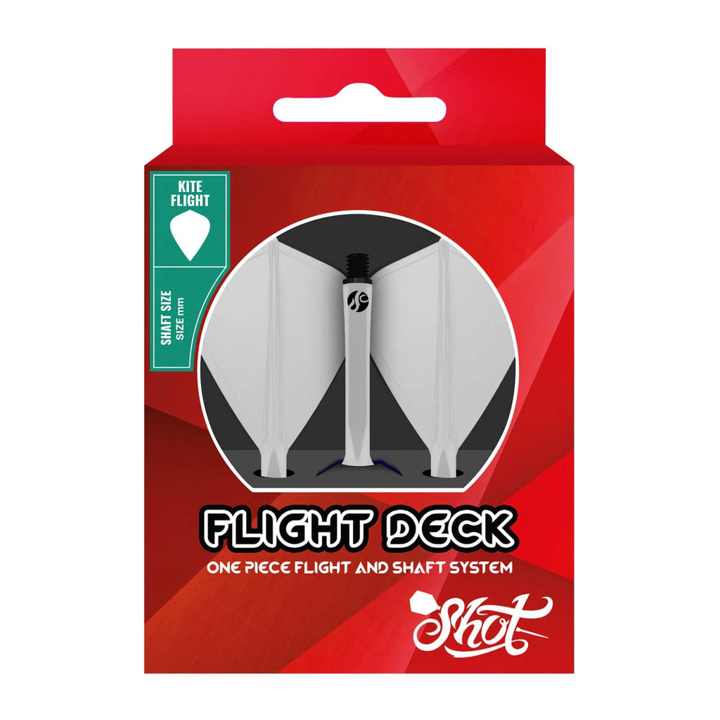 SHOT - FLIGHT DECK KITE - ONE PIECE Dart and Flight System - CLEAR