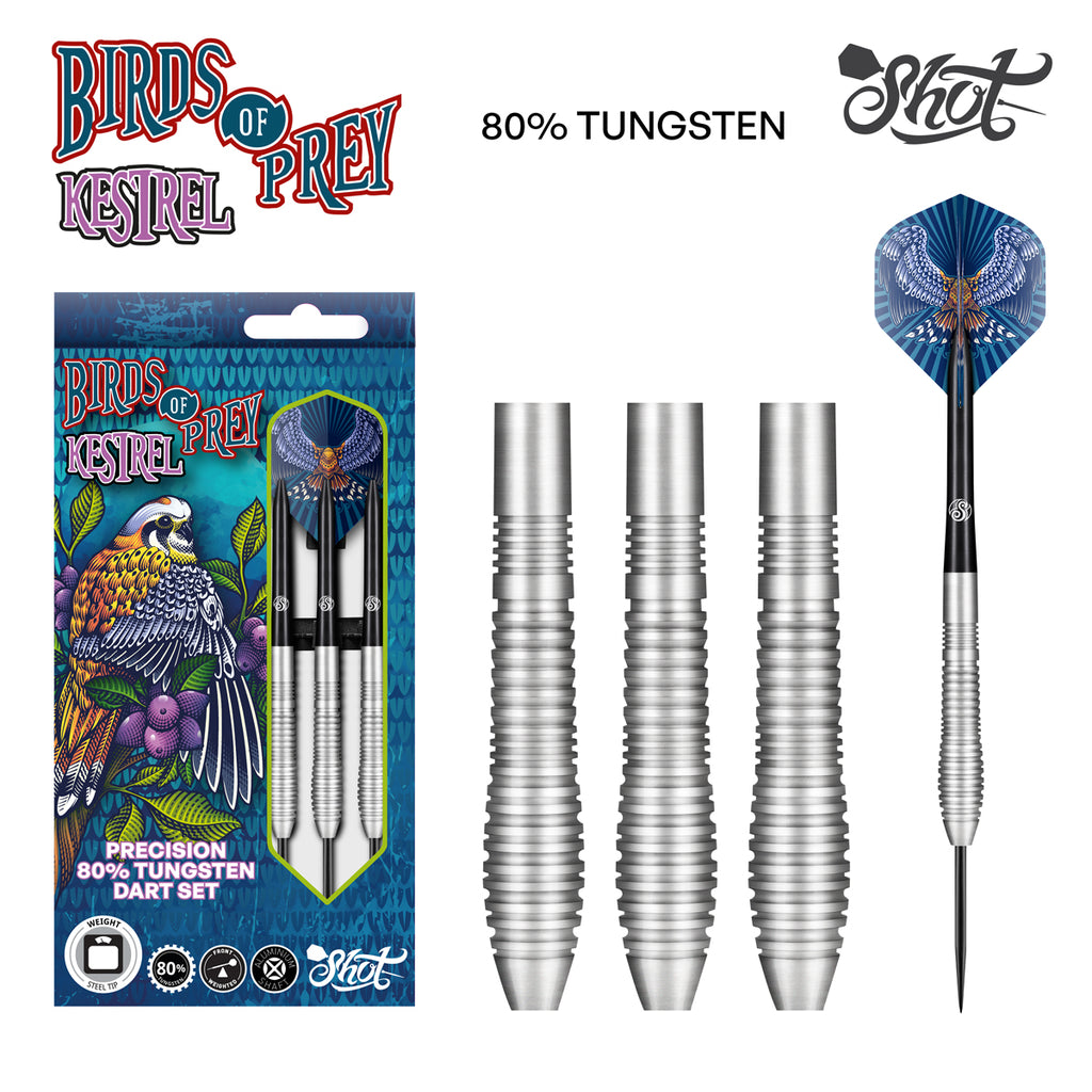SHOT - Birds Of Prey Kestrel Darts - 80% Tungsten - 27g