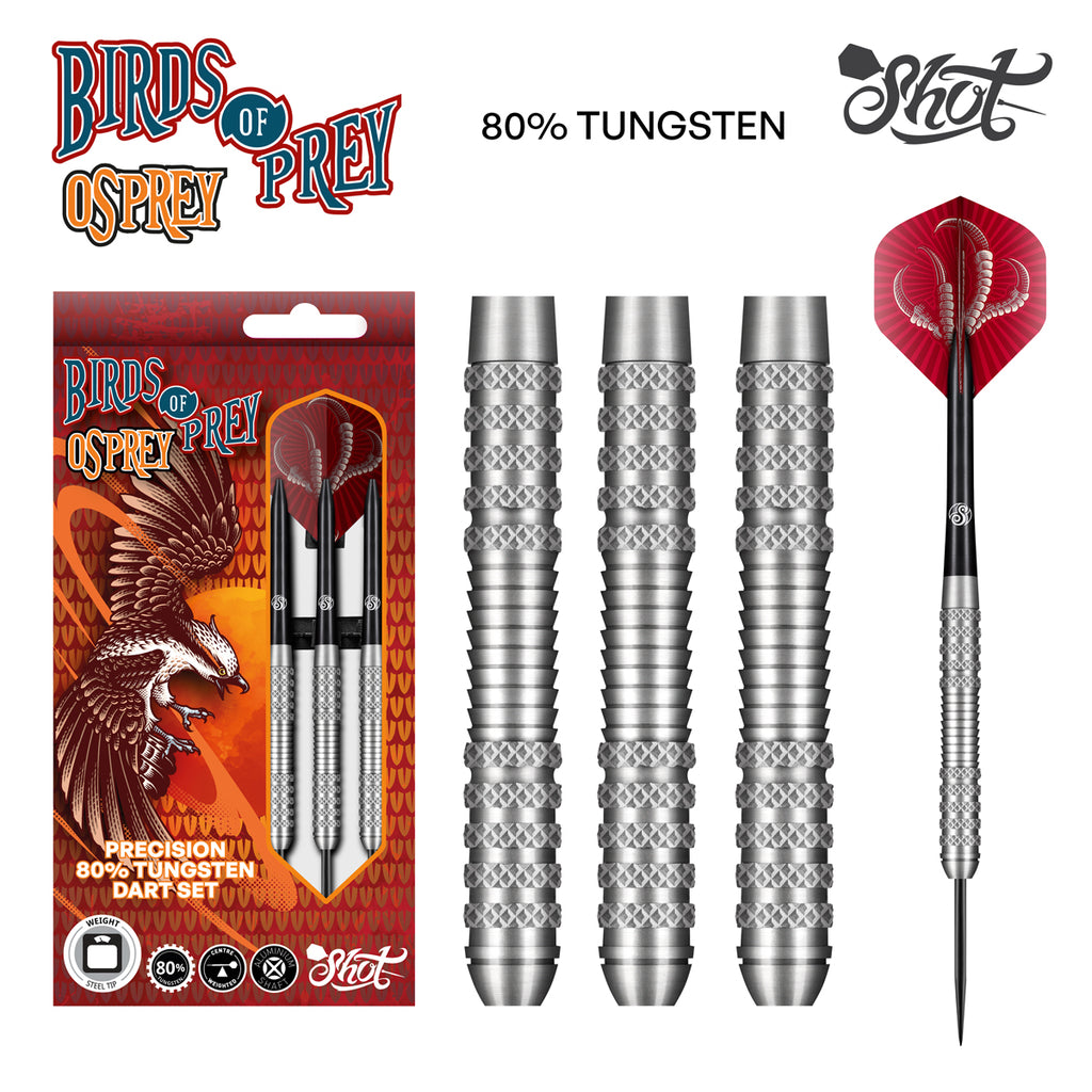 SHOT - Birds Of Prey Osprey Darts - 80% Tungsten - 28g