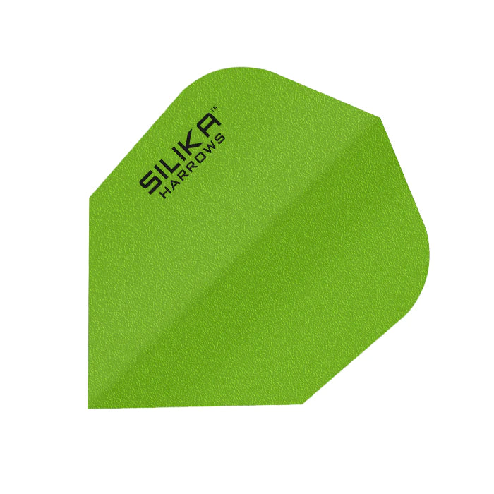 HARROWS - SILIKA SOLID Dart Flights - Standard Small NO6 Shape - GREEN
