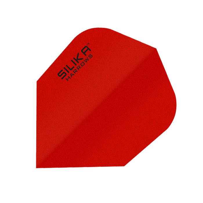 HARROWS - SILIKA SOLID Dart Flights - Standard Small NO6 Shape - RED