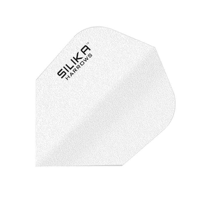 HARROWS - SILIKA SOLID Dart Flights - Standard Small NO6 Shape - WHITE
