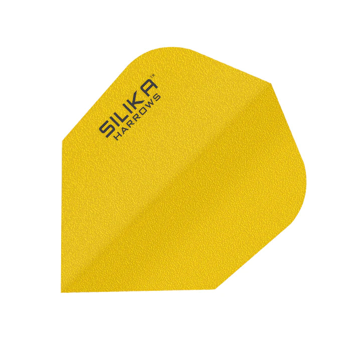 HARROWS - SILIKA SOLID Dart Flights - Standard Small NO6 Shape - YELLOW