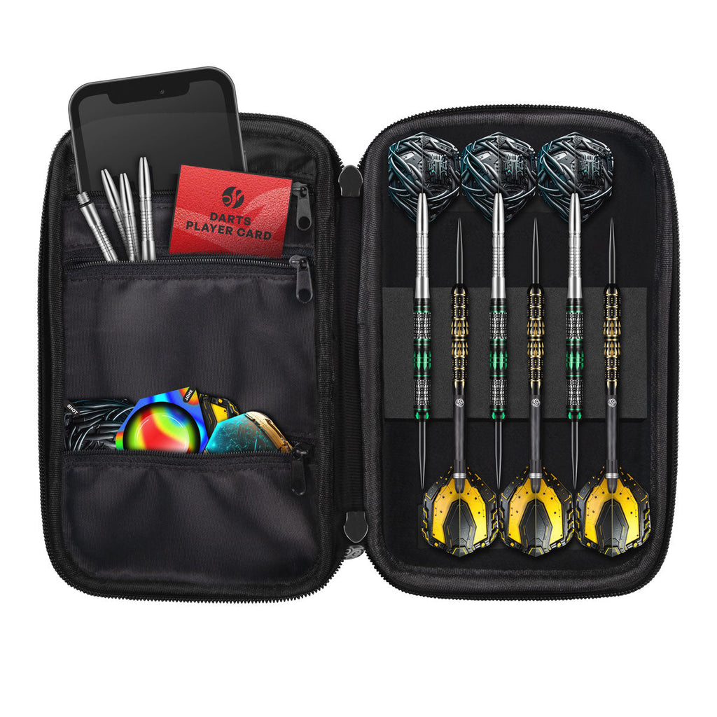 SHOT - TACTICAL DARTS CASE - TWO SET DART WALLET - AI CYBERPUNK