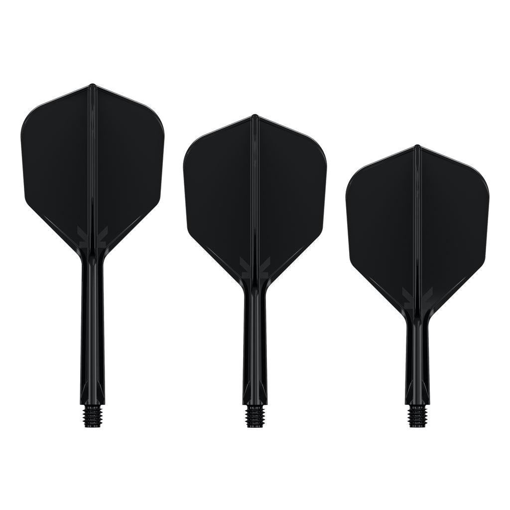 TARGET - K-FLEX All-In-One Moulded Flights NO6 Size - BLACK