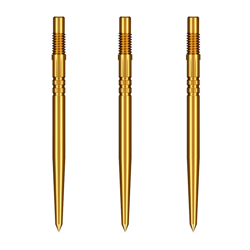 SHOT - TURBO Threaded Steel Dart Points - 30/40mm - GOLD