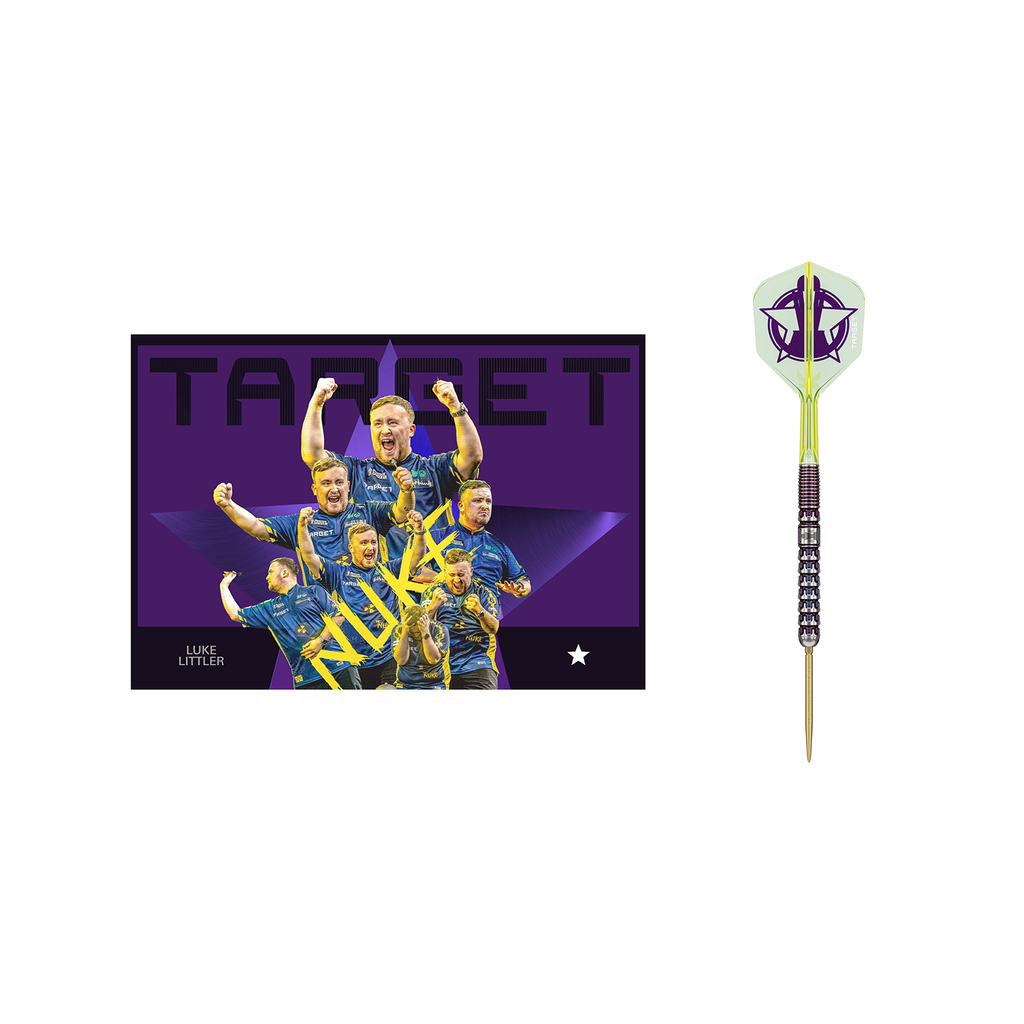 TARGET - Luke Littler World Champ 23g -  Swiss Point Steel Tip Darts - 90% Tungsten
