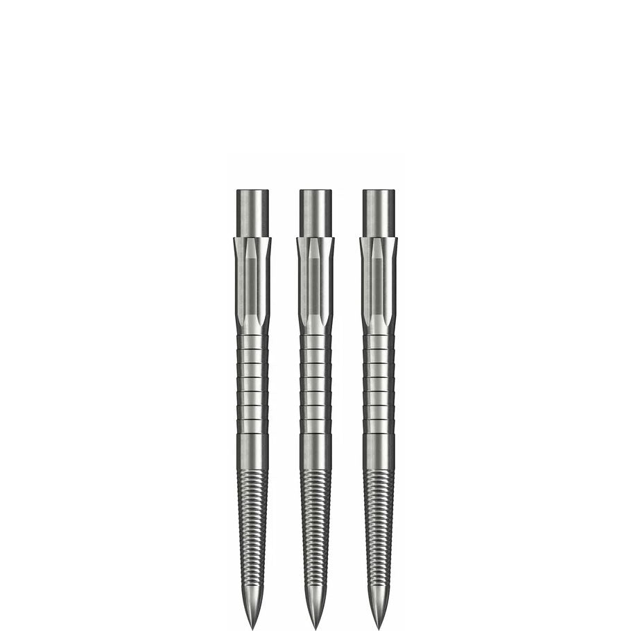 CALIBURN - EVO Dart Points - MICRO GRIP 28mm - SILVER