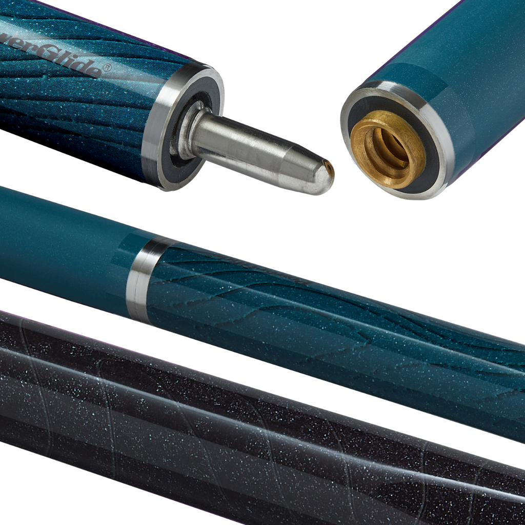 POWERGLIDE - IGNIS Carbon Composite Cue - DARK TEAL/BLACK