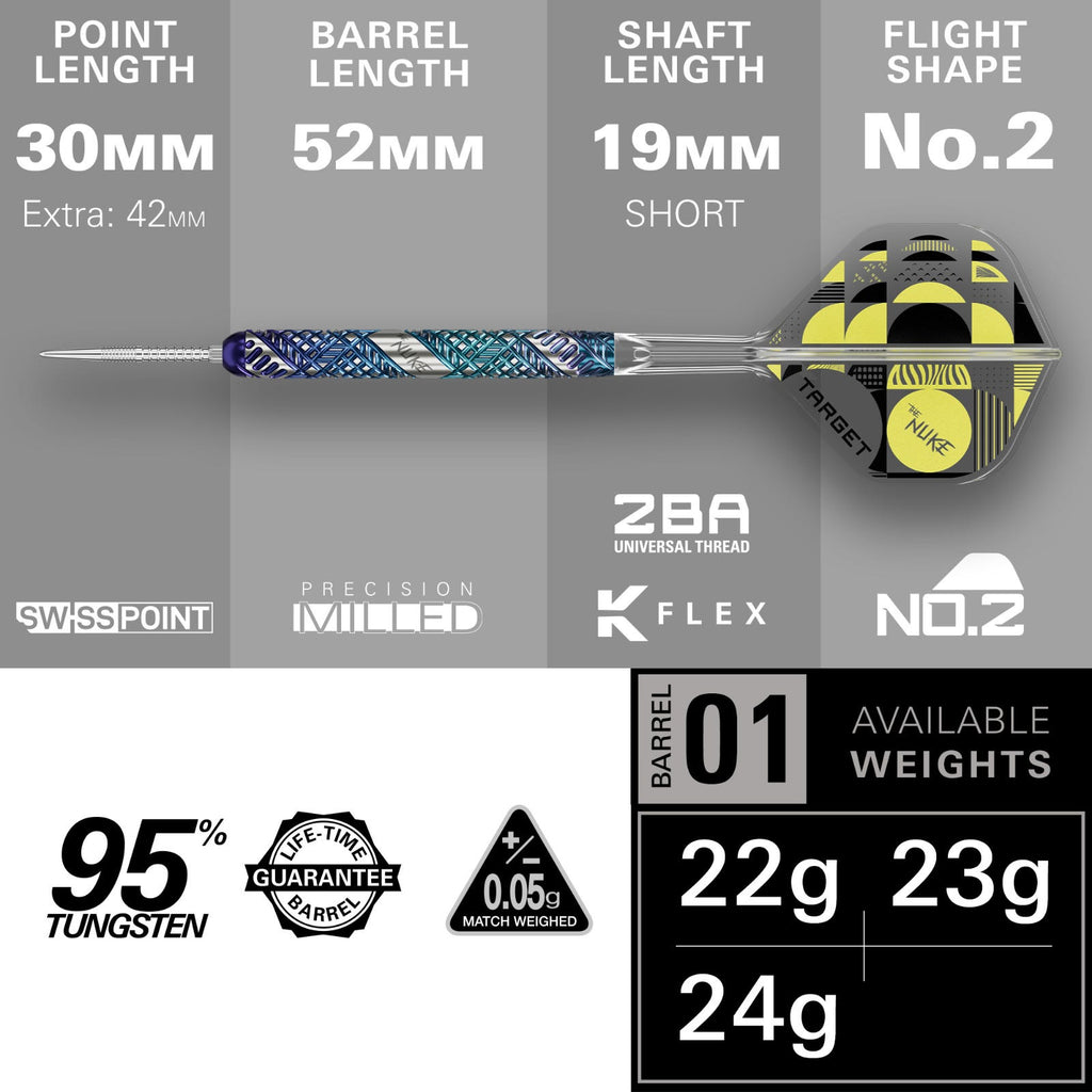 TARGET - 22g Luke Littler Edge SP Dart - 95% Tungsten