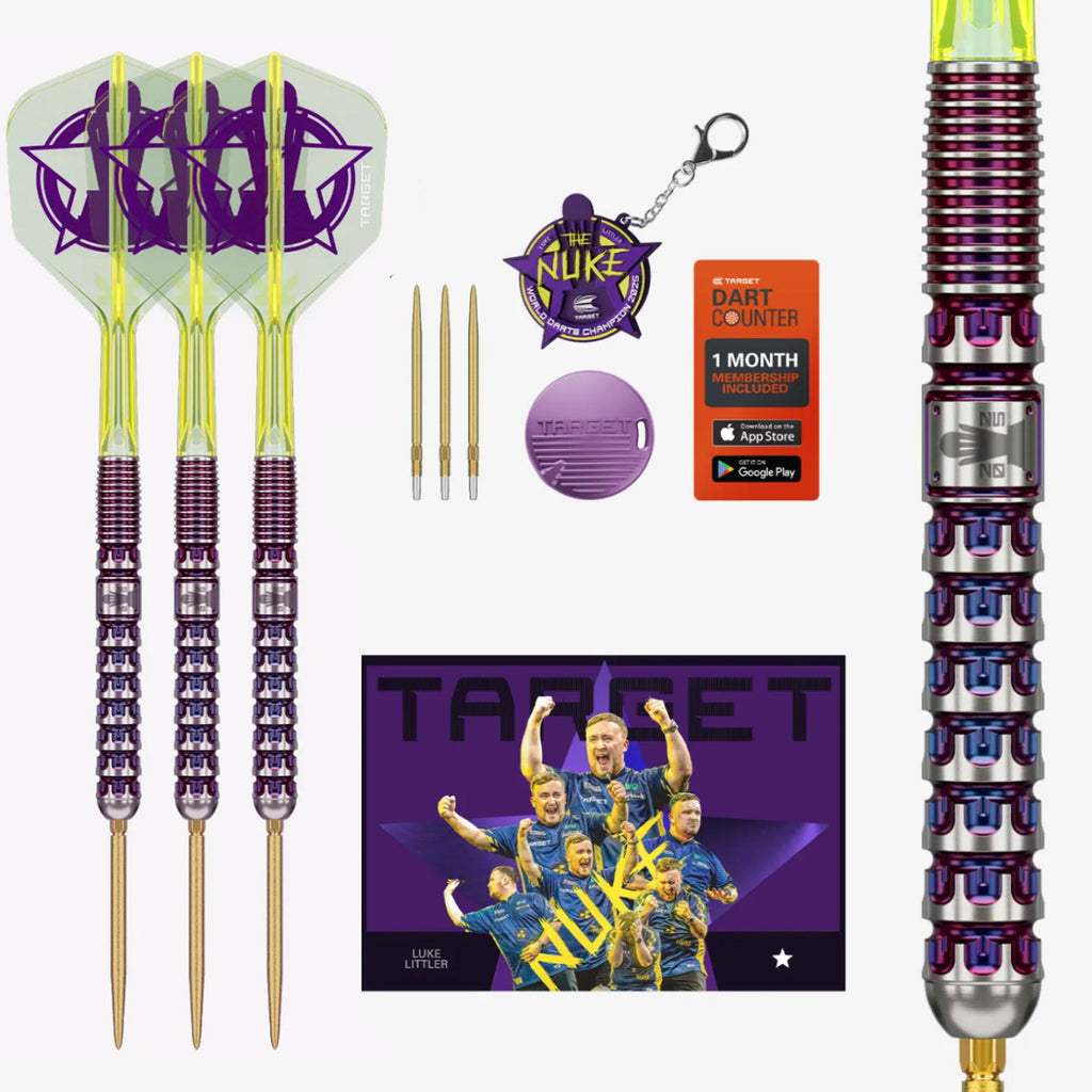 TARGET - Luke Littler World Champ 23g -  Swiss Point Steel Tip Darts - 90% Tungsten
