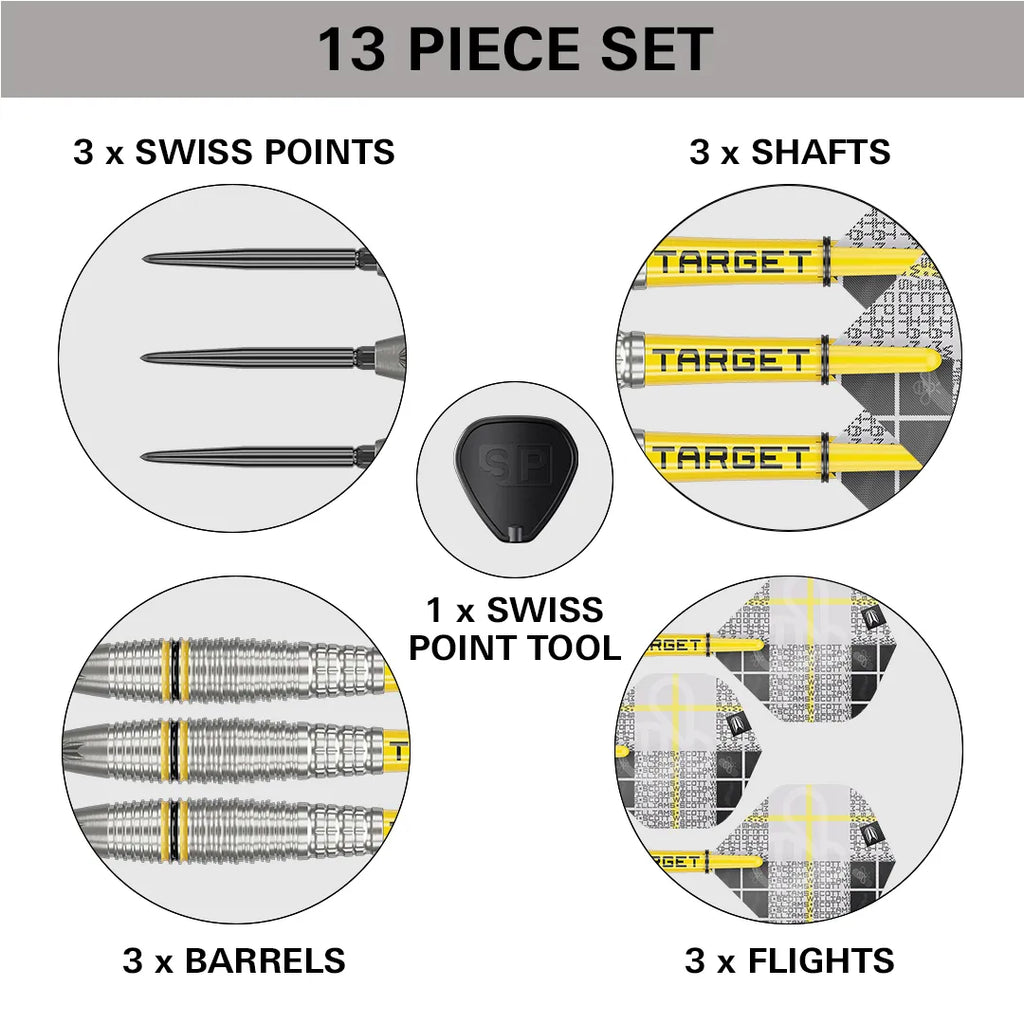 TARGET - 25g - Scott Williams G2 SP Steel Tip Darts - 90% Tungsten