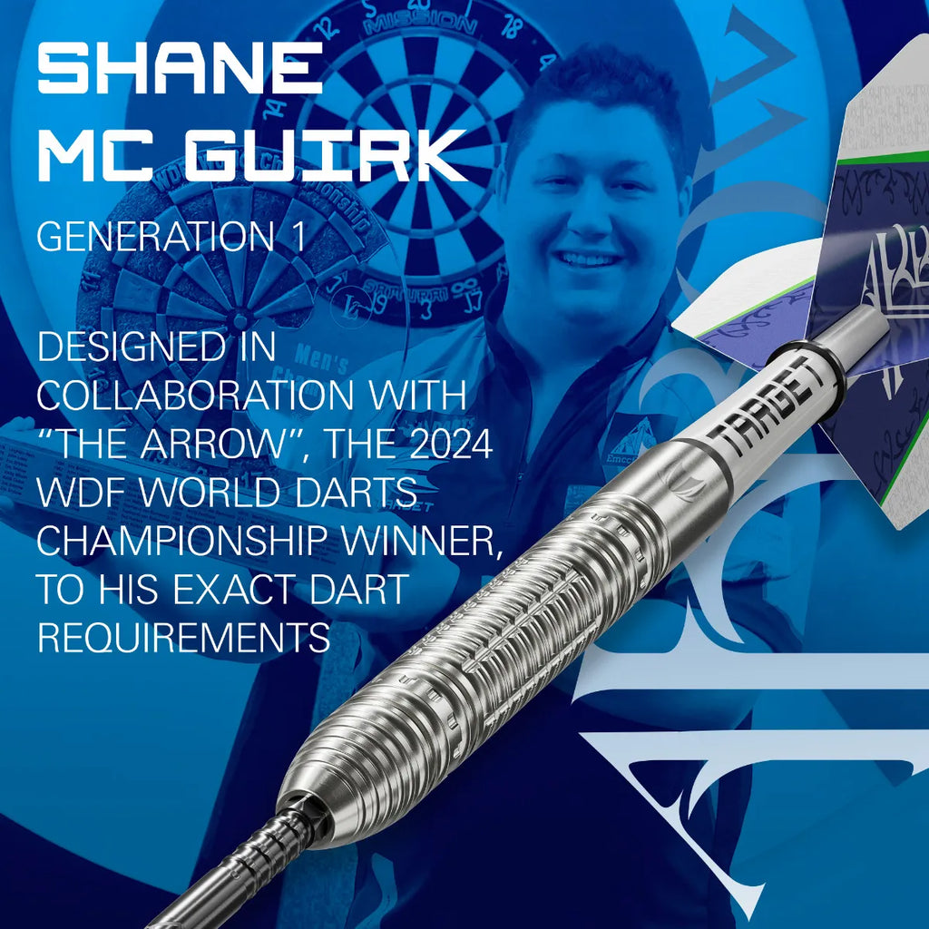 TARGET - 23g - Shane McGuirk SP Steel Tip Darts - 90% Tungsten