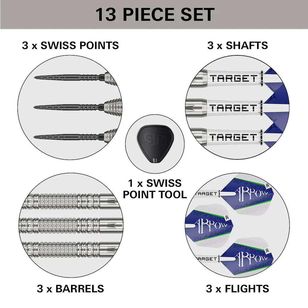 TARGET - 23g - Shane McGuirk SP Steel Tip Darts - 90% Tungsten