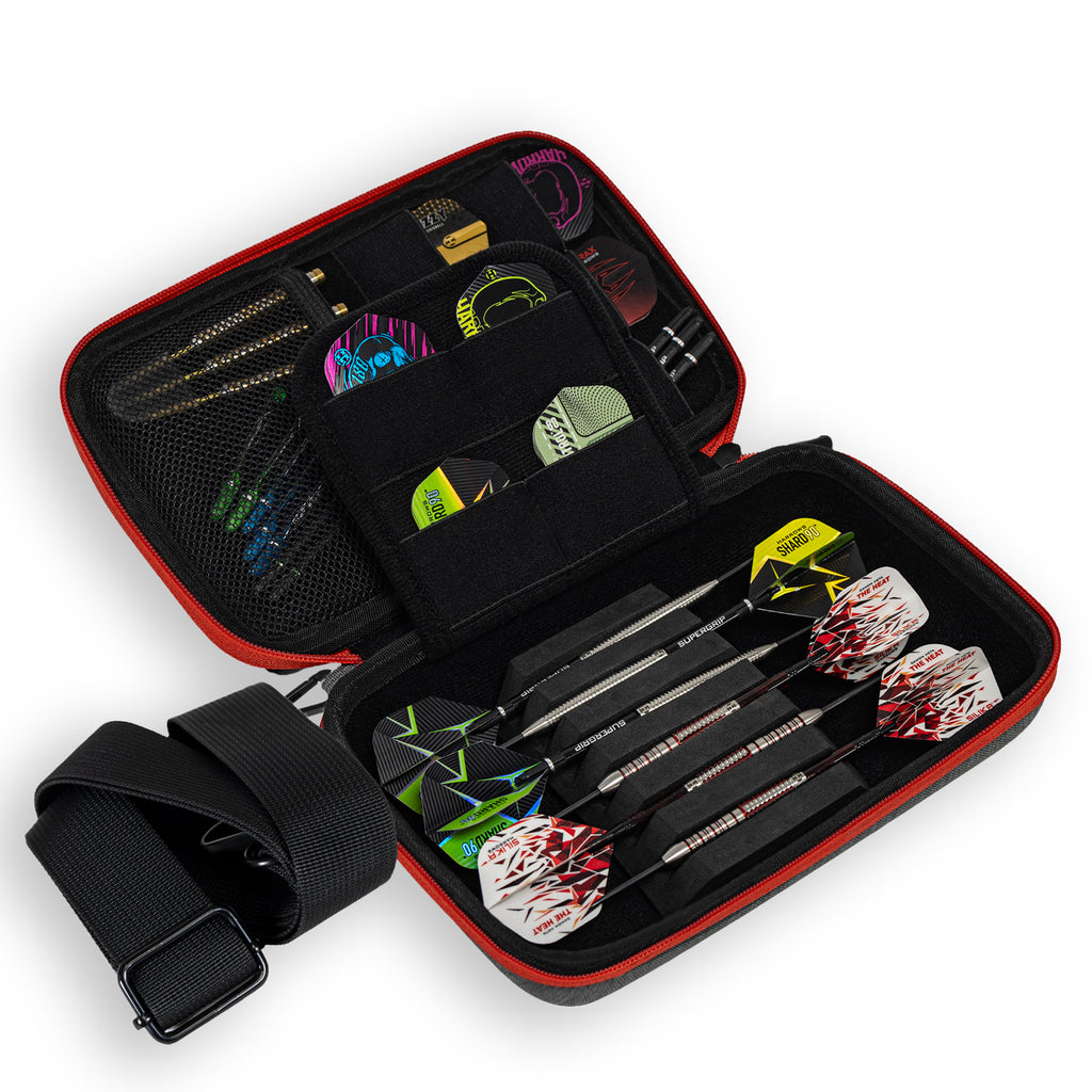 HARROWS - SMART CASE 6 Dart Case - RED/GREY