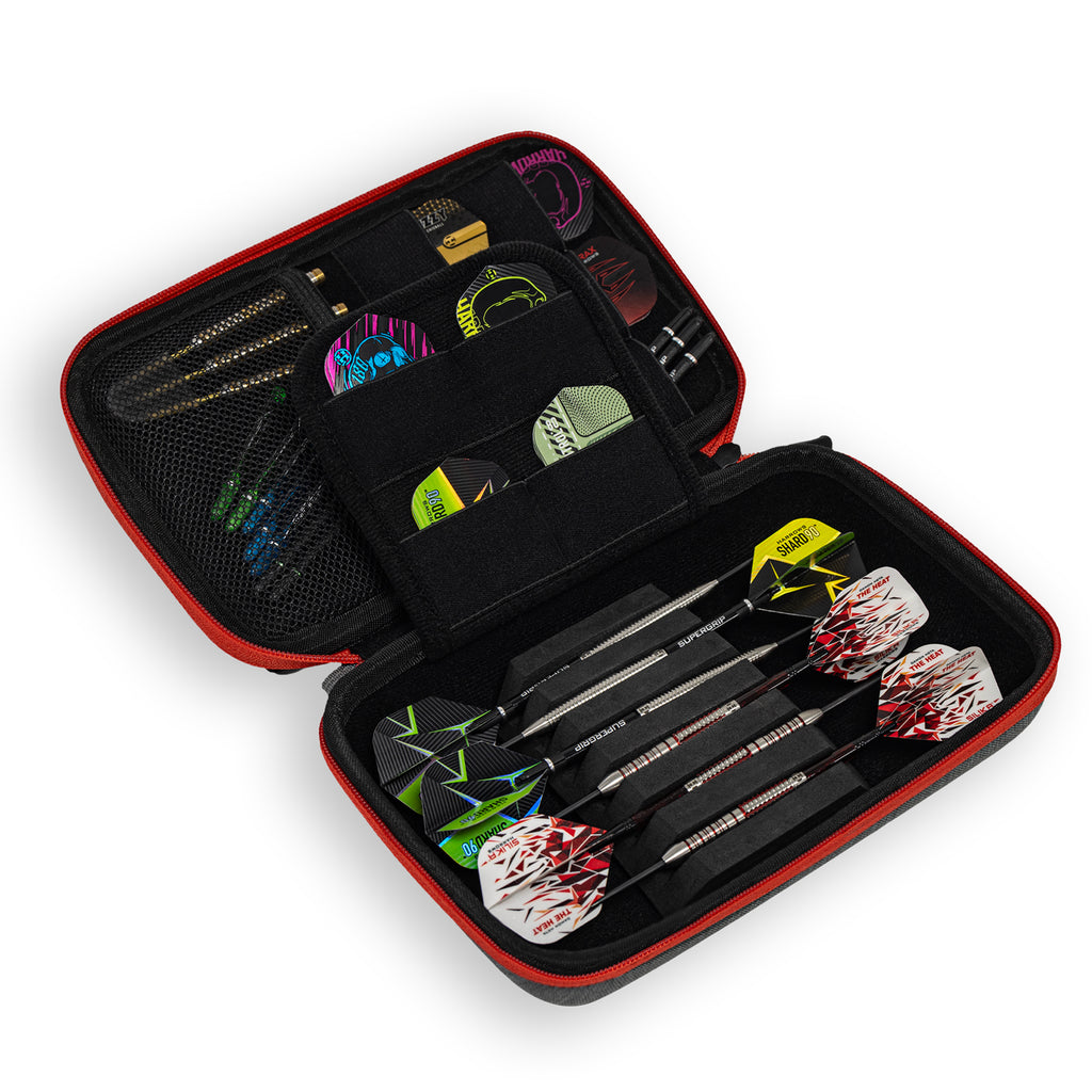 HARROWS - SMART CASE 6 Dart Case - RED/GREY