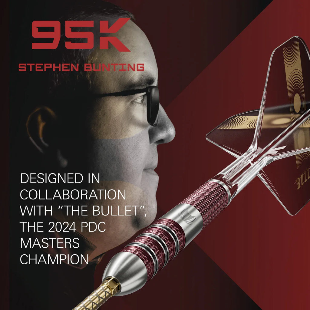 TARGET - 23g - Stephen Bunting 95K SP Steel Tip Darts - 95% Tungsten