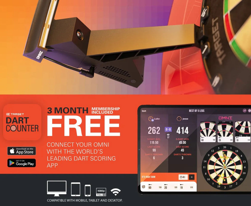 TARGET - OMNI DEAL - Includes TOR DARTBOARD and Optional SURROUND