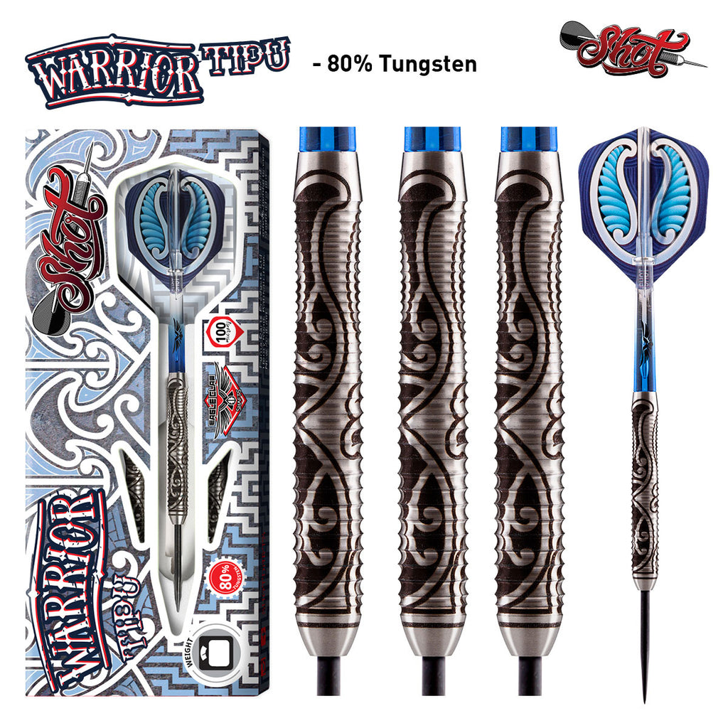 SHOT Warrior Tipu Darts - 80% Tungsten - 23g