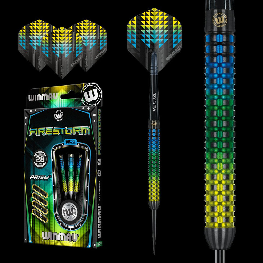 WINMAU - Firestorm Darts - 90% Tungsten - 28g