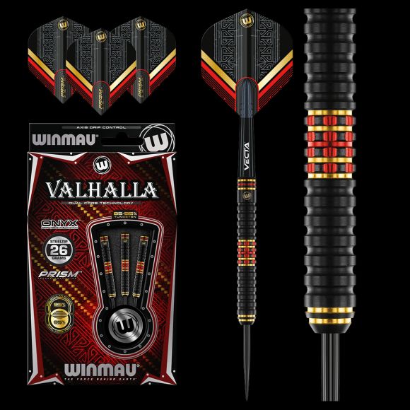 WINMAU - Valhalla - 85% and 95% Dual Core Tungsten Darts - 26g