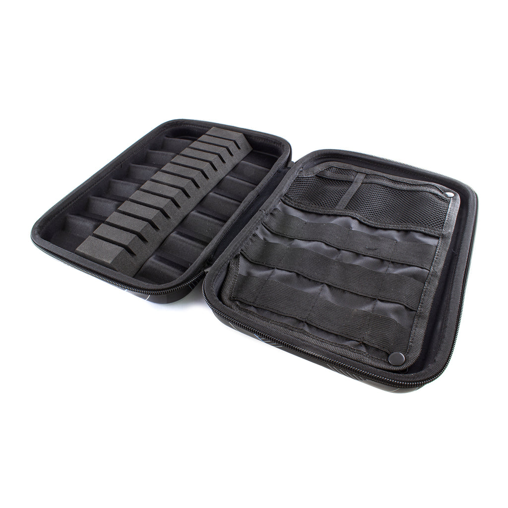 TEX - Pro Deluxe Dart Case - Holds 12 Darts and Accessories - BLACK