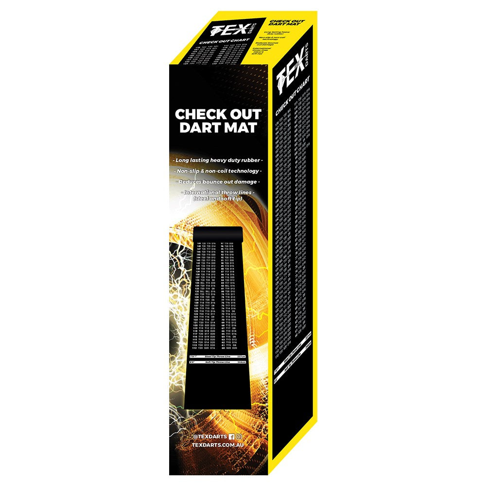 TEX - Heavy Duty Printed Check Out Dart Mat