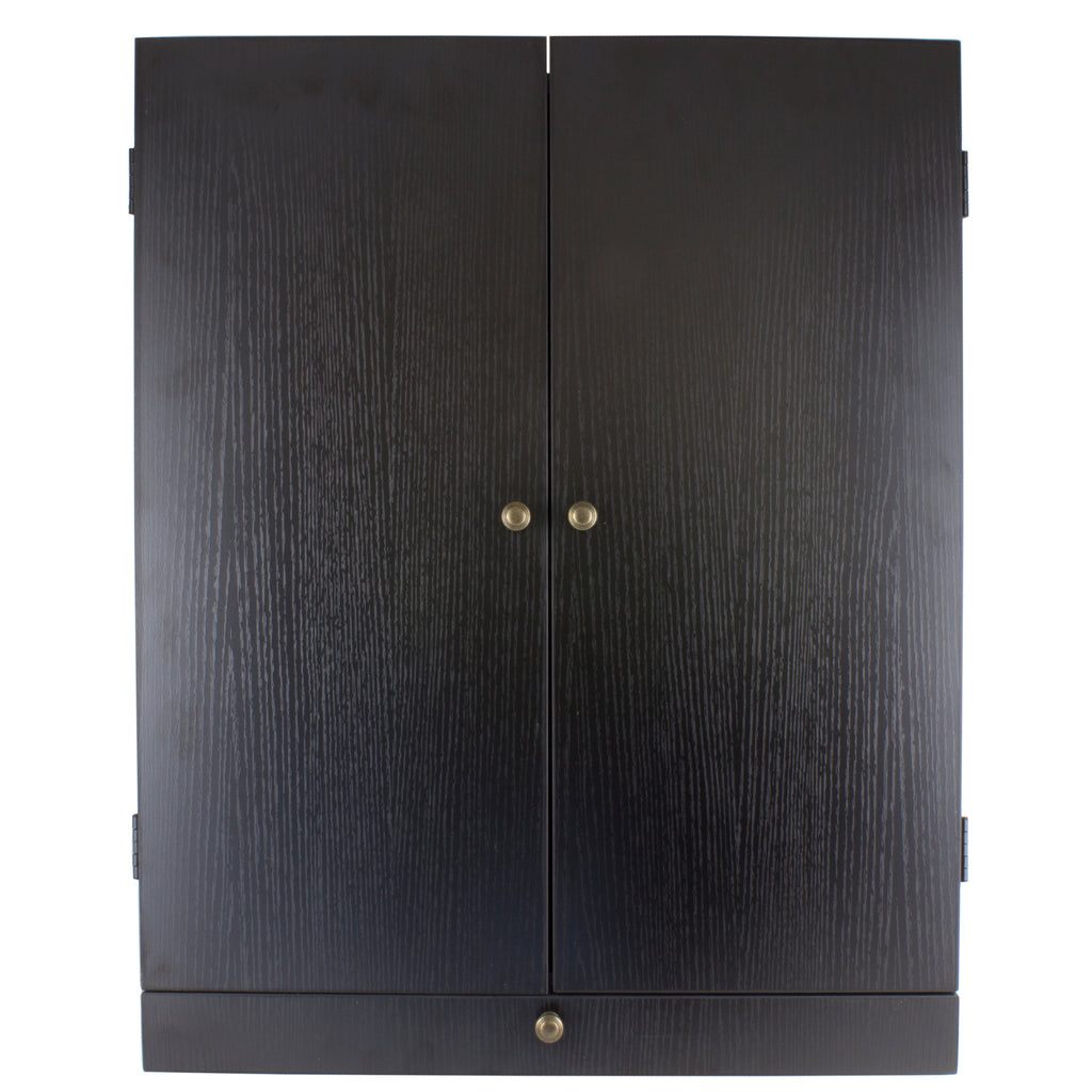 TEX - Dartboard Cabinet With Storage Drawer - Black