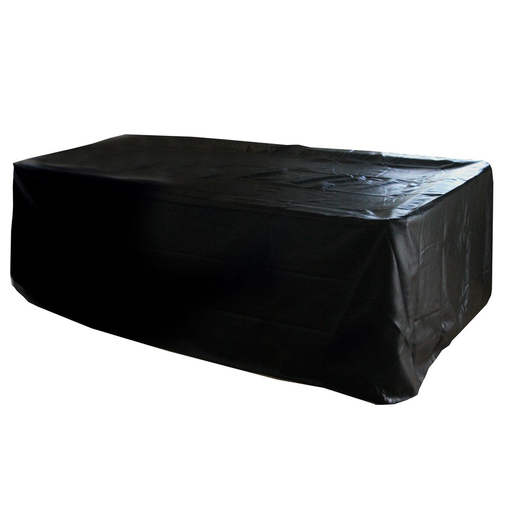 7' COIN OP Black Heavy Duty Table Cover - FULL SKIRT