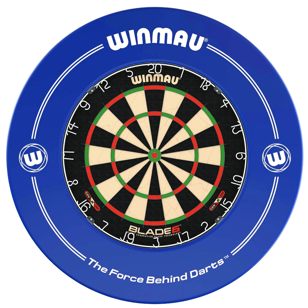 WINMAU - BLADE 6 Dartboard & BLUE Surround DEAL