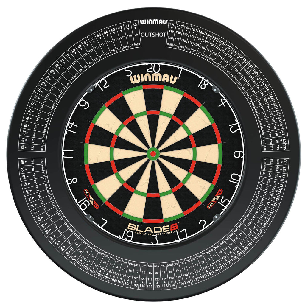 WINMAU - BLADE 6 Dartboard & OUTSHOT Surround DEAL