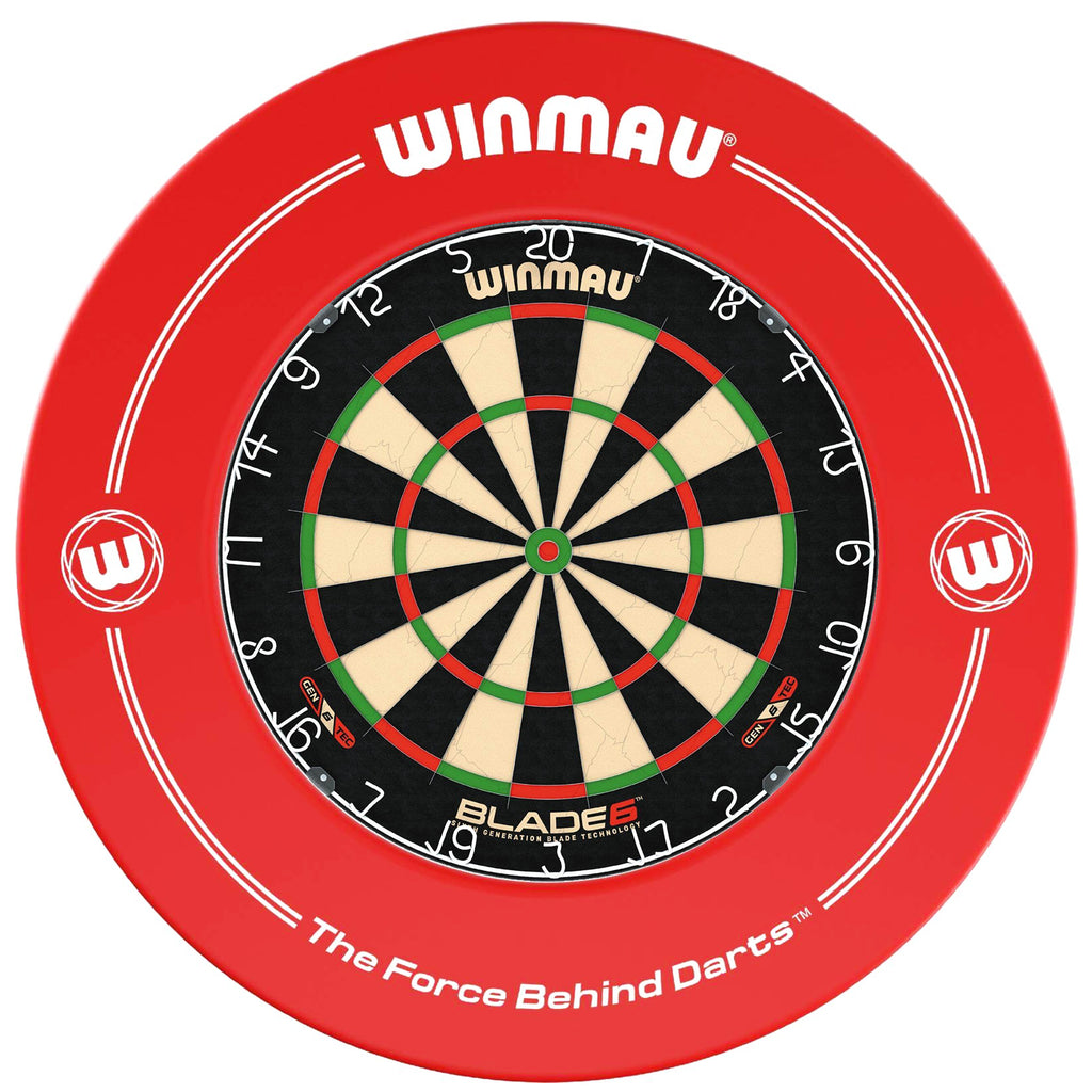WINMAU - BLADE 6 Dartboard & RED Surround DEAL