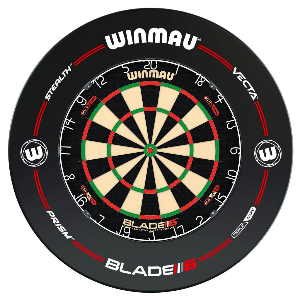 WINMAU - Blade 6 DUAL CORE Dartboard & PRO-LINE Surround DEAL