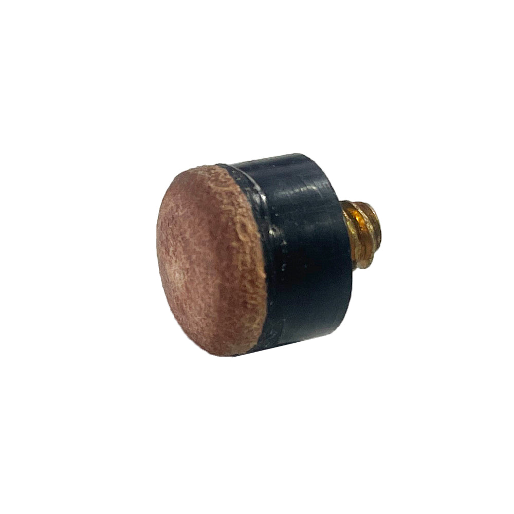 Brown Leather Cue Tip - SCREW IN 11mm