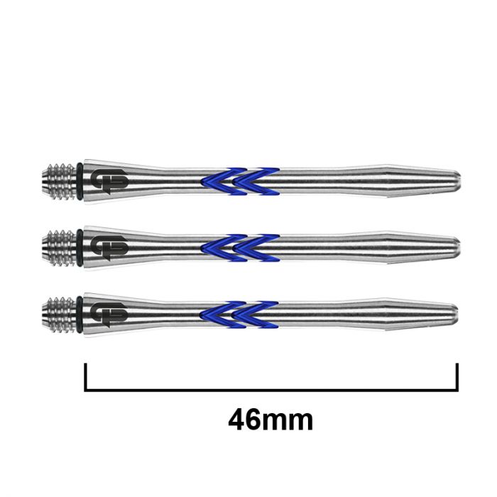 RED DRAGON Gerwyn Price ICEMAN V-Groove Aluminium Shafts - Medium - Blue